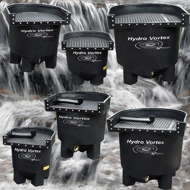 Hydro Vortex™ easy to clean, completely backwashable waterfall filters.