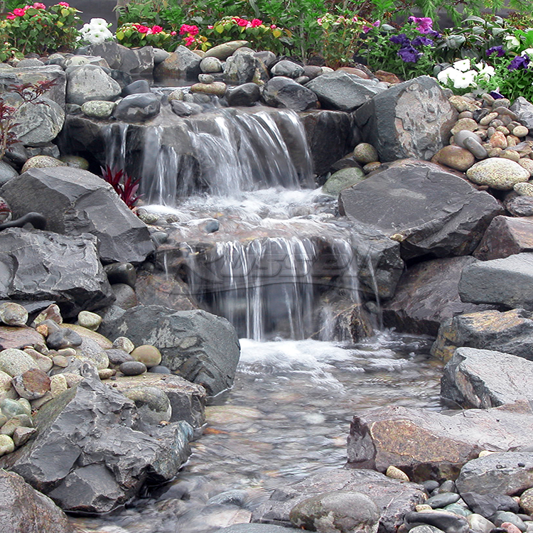Ahi Series HydroPure™ Filtered Pondless Systems built for beauty, designed for easy cleaning.