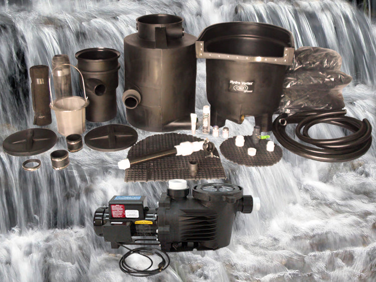 Dolphin Series pondless waterfall with 10' stream kit and C-5700-2B external pump