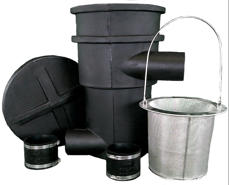 HydroSieve compact pond sieve bottom drain and pondless prefilter