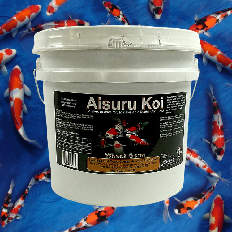 10.5 lb. Aisuru Koi Large Pellet Koi Food