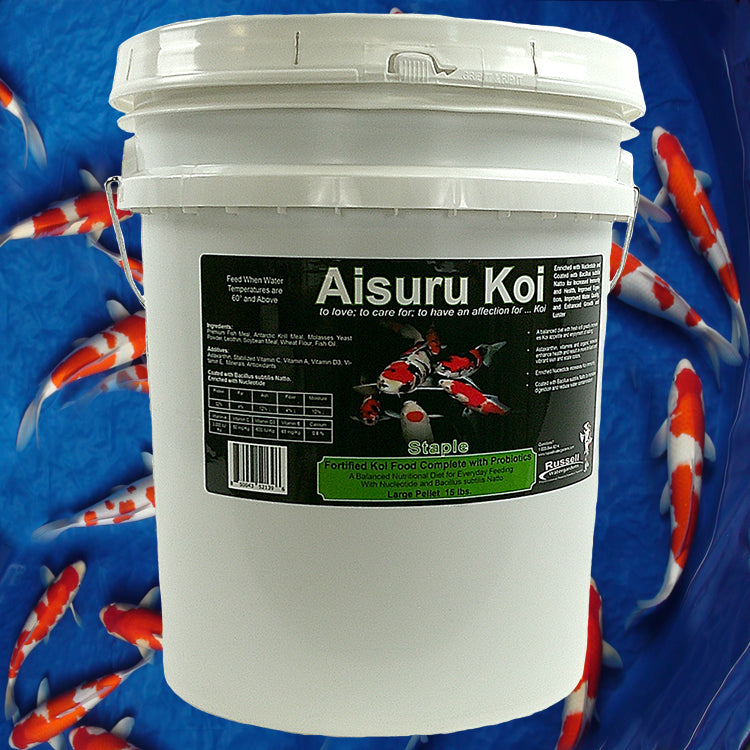Aisuru Koi Staple Koi Food Large Pellet 15 lb