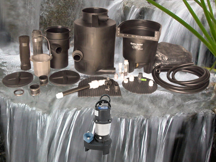 Marlin Series medium pondless waterfall kit with SH-2700 submersible pump