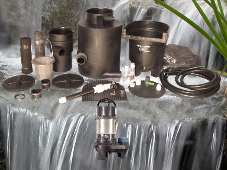 Marlin Series pondless waterfall with 20' stream kit and SH-4020 submersible pump