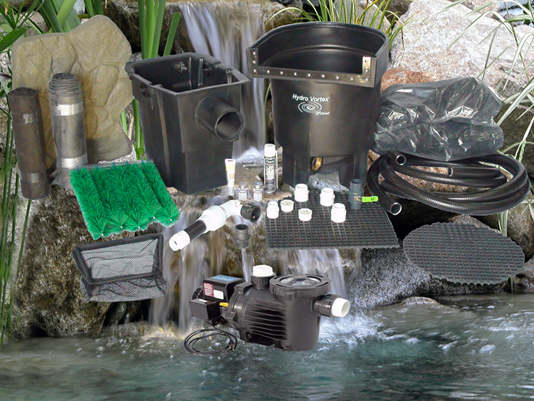 Marlin Series 11'x11' pond kit and C-3540-2B external pump