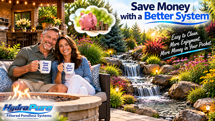 Marlin Series HydroPure™ Filtered Pondless Systems save you money
