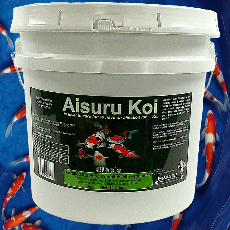 Aisuru Koi Staple Koi Food Small Pellet 10.5 lb