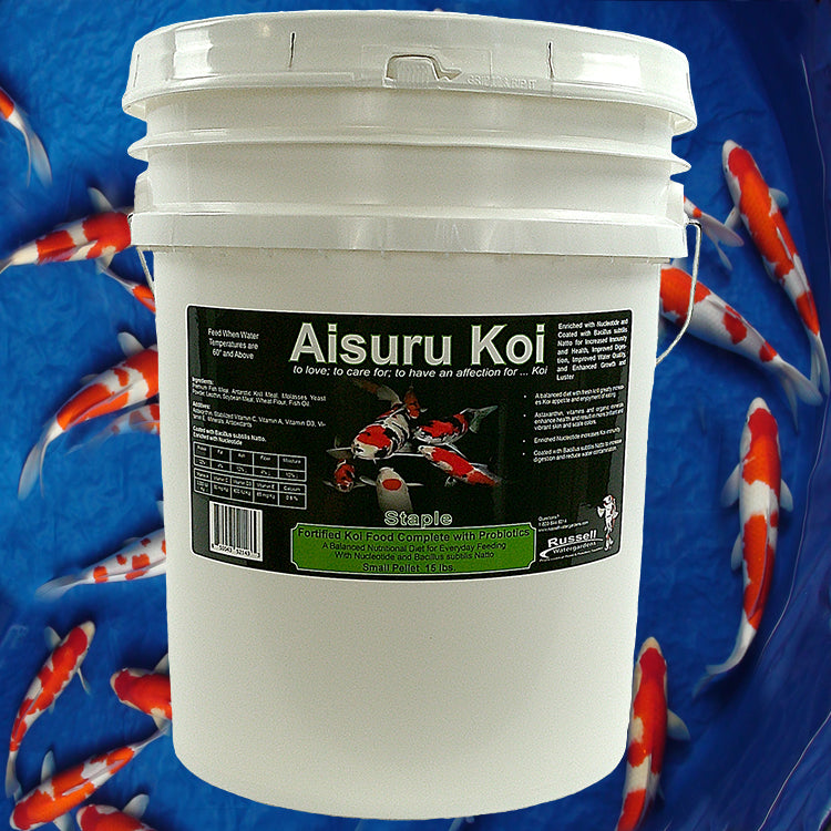 Aisuru Koi Staple Koi Food Small Pellet 15 lb