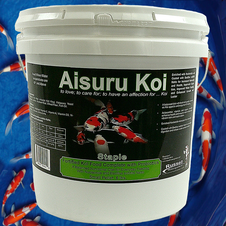 Aisuru Koi Staple Koi Food Small Pellet 6 lb