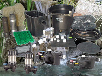 Water Garden Pond Kits from Russell Watergardens are easy to clean and come with multiple pump options
