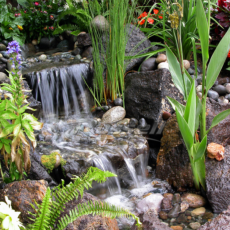 Ahi Series HydroPure™ Filtered Pondless Systems create waterfalls and streams that are easy to clean.