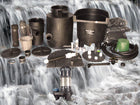 Dolphin Series pondless waterfall kit and SH-5100 submersible pump with HydroFlush Backwash System
