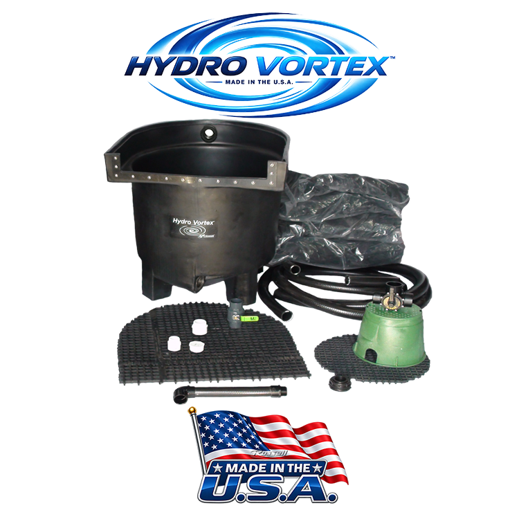 Dolphin Hydro Vortex™ patented backwashable biological waterfall filter is made in the U.S.A.