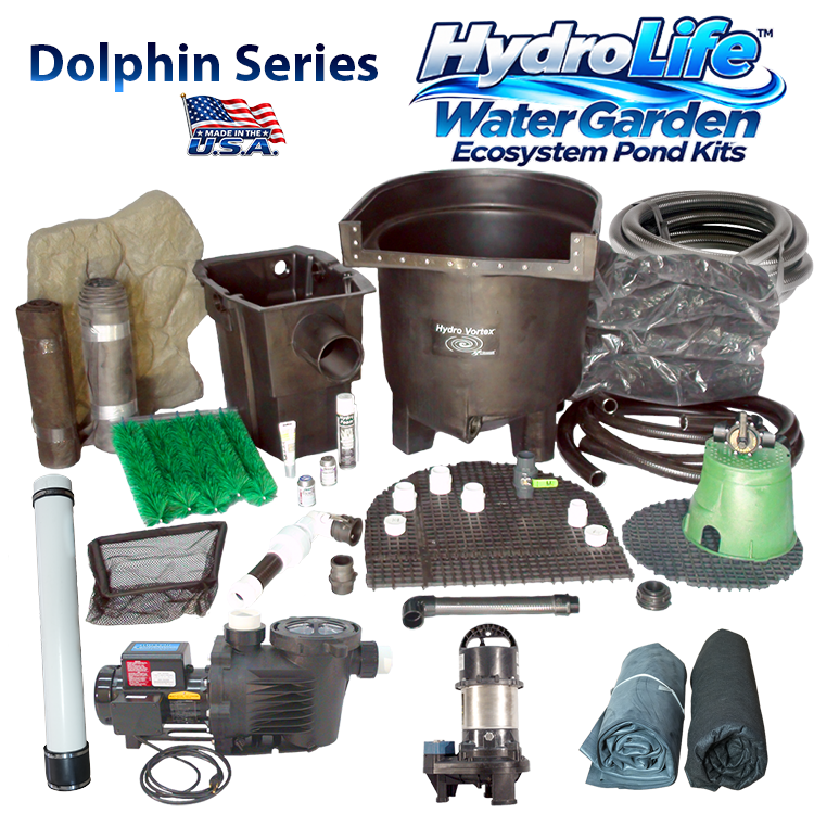 Dolphin Series HydroLife™ large water garden pond kit