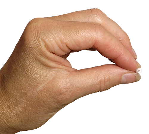 HydroBeads are 3mm × 3mm polypropylene cylinders
