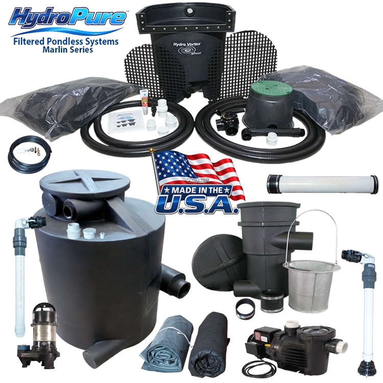 Marlin Series HydroPure™ Filtered Pondless Systems are completely customizable.