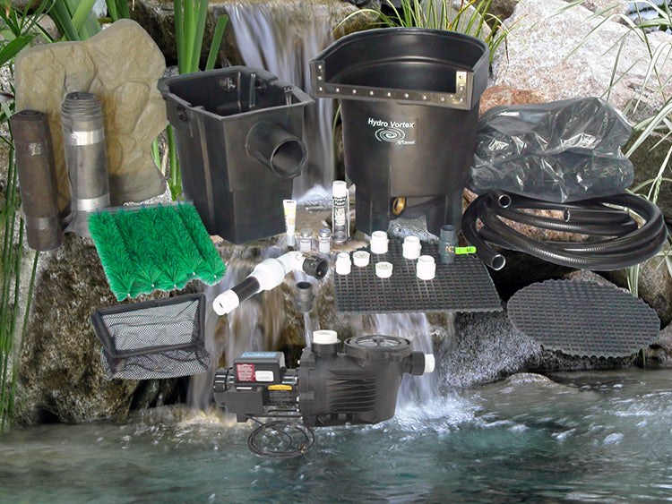 Marlin Series 11'x11' pond kit and C-4620-2B external pump