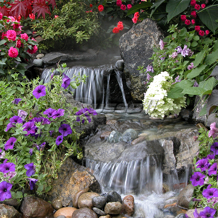 Marlin Series HydroPure™ Filtered Pondless Systems create beautiful waterfalls and crystal clear water.