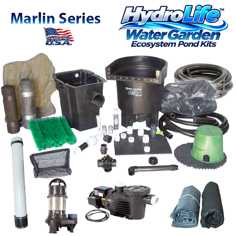 Marlin Series HydroLife™ customizable medium water garden pond kit