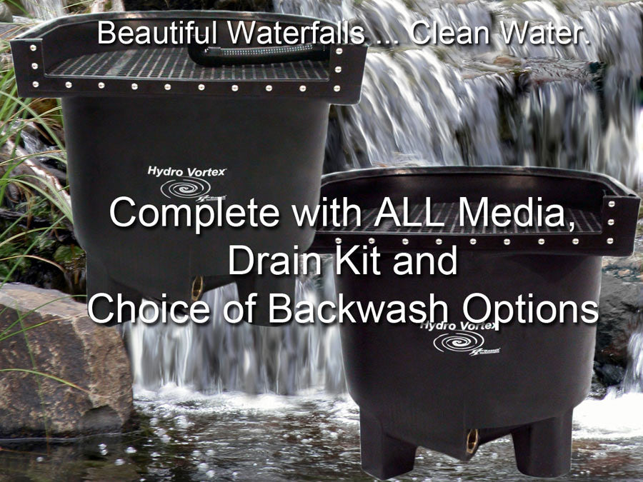 Dolphin Hydrotex™ easy to clean large waterfall filters with you choice of backwash options.