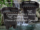 Marlin Hydro Vortex™ easy to clean medium waterfall filters with choice of backwash options.
