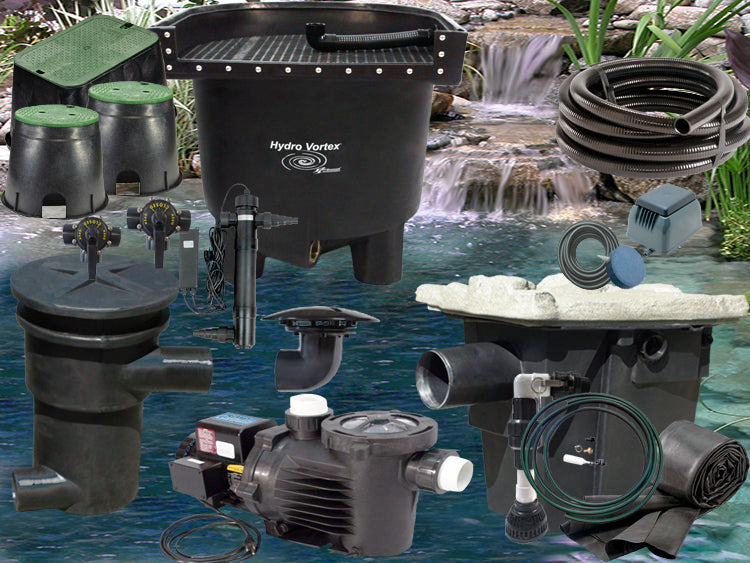 Dolphin Series Hybrid Pond Kit with C-6300-2B external pump and Auto Water Fill Kit