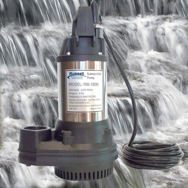 RW-1800 Prefessional Submersible Pond and Waterfall Pump