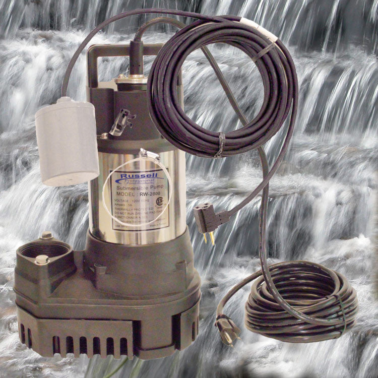 RW-2800 Pond and Waterfall Pump with auto ON/OFF float switch