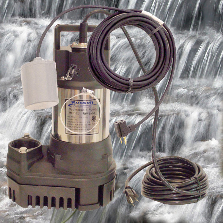 RW-5950 Pond and Waterfall Pump 5,950 gph, Continuous Duty